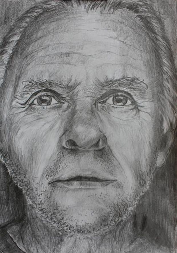 Anthony Hopkins pencil drawing - Agnieszka Kurlenda | TouchofArt