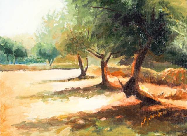 olive grove - Renata Rychlik | TouchofArt